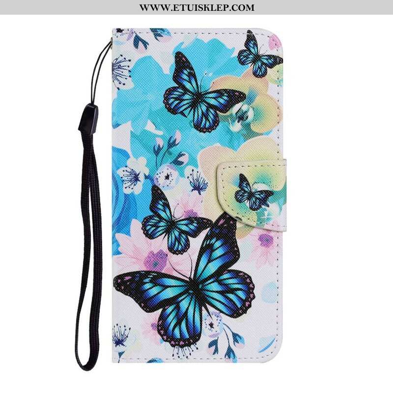 Etui Folio do Samsung Galaxy S21 FE Motyle I Letnie Kwiaty